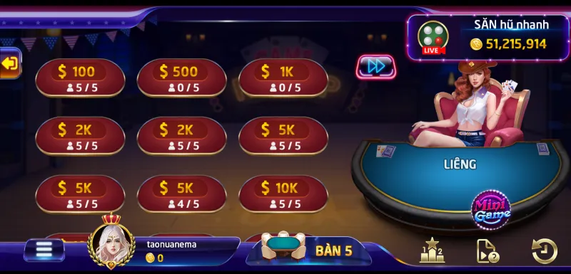 Game bài Liêng 3 cây W88
