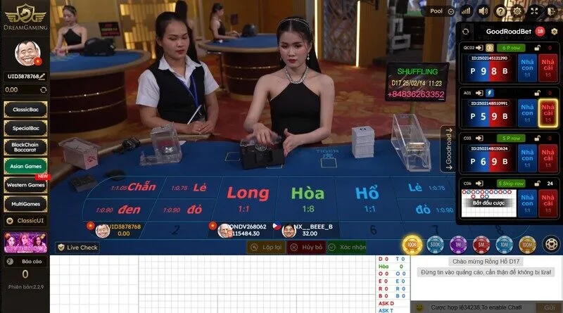 Rồng hổ đổi thưởng